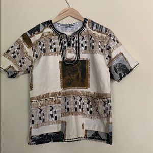Kids animal print dashiki size M/L